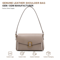 Sac Épaule Rabat Structuré Moderne en Cuir de Première pour Femme pour Travail et Trajets Quotidiens