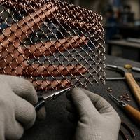 Rideau en maille métallique Yuchen au meilleur prix, rideau décoratif en maille métallique personnalisable, séparateur de pièce en maille métallique, rideau en maille métallique à maillons raffinés