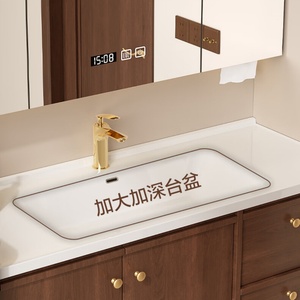 Medieval style bathroom cabinet new bathroom wash basin cabinet combination integrated basin ceramic - Product Image 5