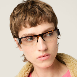 Finewell demi-montures petit Rectangle acétate <span class=keywords><strong>lunettes</strong></span> optiques mode Logo personnalisé <span class=keywords><strong>lunettes</strong></span> bloquant la lumière bleue femmes hommes - Product Image 2