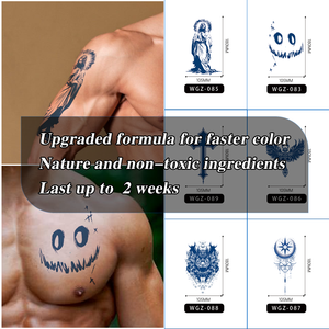 Adesivi per Tatuaggi Semi-Permanenti a Base di Erbe, Impermeabili e di Lunga Durata, Tatuaggi <span class=keywords><strong>Temporanei</strong></span> <span class=keywords><strong>Personalizzati</strong></span> - Product Image 3