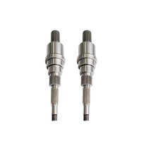 Eje estriado de acero inoxidable mecanizado con precisión por CNC para maquinaria industrial