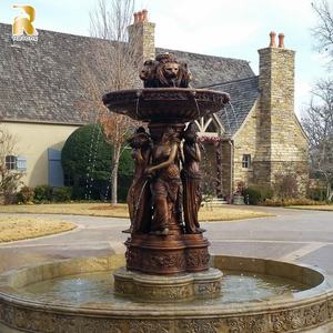 В натуральную величину открытый садовый Декор бронзовый женский фонтан для заливки воды - Product Image 1