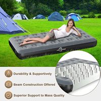 Offre Spéciale taille unique PVC gonflable Air floqué matelas pour adultes pour Camping extérieur hôpital chambre salon parc utilisation