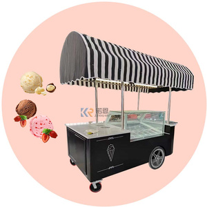 Gerobak Makanan Roda Tiga Listrik untuk Dijual Sepeda Listrik Kulkas Gerobak Bunga Sepeda - Product Image 4