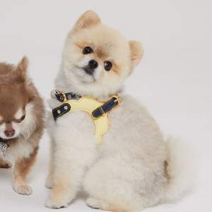 Waterproof Breathable Vegan <b>Leather</b> Dog <b>Harness</b> Padded Pet Walking <b>Harness</b> With Reflective Safety Strips Custom Size XXL XXXL - Product Image 2