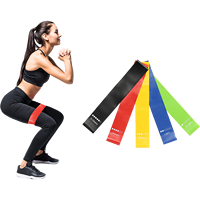 Bandes de résistance en latex TOPKO avec logo personnalisé, bandes pour les hanches, bandes de yoga, ensemble portable codé par couleur pour la salle de sport, l'entraînement physique