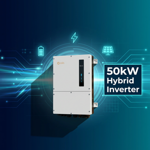 Inversor <span class=keywords><strong>Solar</strong></span> Híbrido Trifásico de Alto Voltaje 50kw MPPT, Inversor Industrial de Pared con 3 Rastreadores MPPT, 5 Años de Garantía - Product Image 1