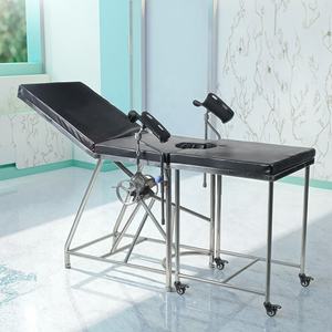 Meja ujian ginekologi baja tahan karat Premium dengan pengaduk dan fitur infus yang dapat disesuaikan untuk prosedur klinis rumah sakit - Product Image 4