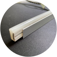 Profils en aluminium pour bande LED, accessoires d'installation LED découpables, 6x12 8x16 10x18 mm 1m 2m 3m, canal de plafond pour bande LED néon