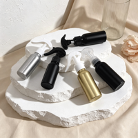 Bouteilles cosmétiques en aluminium argenté de 30 ml à 500 ml, logo personnalisé, impression sérigraphique, surface givrée, vaporisateur fin rechargeable, toner