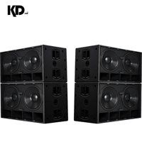 Subwoofer Activo Doble de 18 Pulgadas con Imán de Neodimio 8006, Sistema de Audio Profesional de Alta Potencia de 2500 W para Escenarios