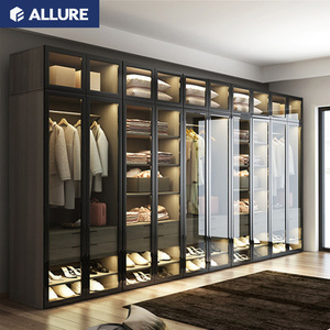 Allure custom porta <span class=keywords><strong>scorrevole</strong></span> francese singola 5 porta in vetro <span class=keywords><strong>armadio</strong></span> in legno design india in camere da letto - Product Image 3