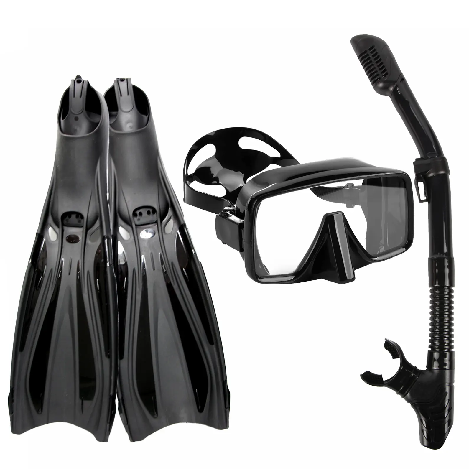 2023 snorkeling set Frameless óculos freediving snorkeling equipamento aletas Scuba gear set máscara de mergulho para adultos