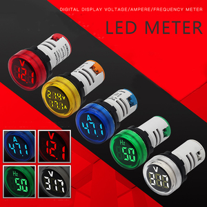 Mini medidor <span class=keywords><strong>digital</strong></span> LED luz indicadora de energia voltímetro AC DC luz de sinal de energia medidor de frequência medidor de frequência de Ampere medidor de temperatura Hertz - Product Image 4