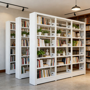 Металлические книжные полки для библиотек, детские стеллажи для книг, стеллажи для школьных библиотек и книжных магазинов, железные книжные шкафы - Product Image 2