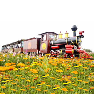Design Attract Mobile Used Amusement Park Rides Manufactures Large Track And Trackless Tourist <b>Train</b> For Sale - Product Image 4