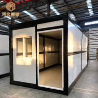 Contenedor Plegable de Acero Galvanizado de 20 Pies para Oficina Móvil, Dormitorio, Clínica o Tienda, Instalación Rápida en 10 Minutos