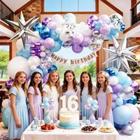 Ensemble de 133 ballons sur le thème de la piscine d'été pour la décoration de fête d'anniversaire d'enfants