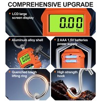 Balance de grue HKLP 300 kg avec affichage LED, personnalisable, en ABS, balance de poche numérique LCD, contrôleur de poids, balance d'essieu, OEM