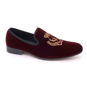 <span class=keywords><strong>Zapatos</strong></span> de vestir de ante para <span class=keywords><strong>hombre</strong></span>, mocasines de <span class=keywords><strong>terciopelo</strong></span> bordados, informales, personalizados, de fábrica - Product Image 1