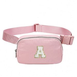 Bolso de Pecho Impermeable para Mujer, Riñonera Deportiva con Letras Bordadas, para Correr, con Espacio para Teléfono - Product Image 1