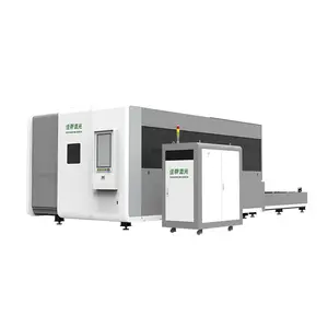 Banyak Digunakan Mesin Pemotong Pelat Baja Logam CNC Mesin Pemotong Laser Serat Laser 12000 Watt