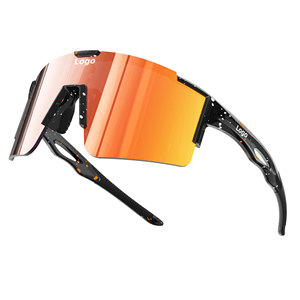 แว่นกันแดดสำหรับวิ่ง ปั่นจักรยาน คุณภาพสูงสำหรับผู้ชาย ทนทาน น้ำหนักเบา วัสดุ TR90 ป้องกันรังสียูวี 400  ออกแบบได้ตามต้องการ เหมาะสำหรับเล่นพิคเคิลบอลและปั่นจักรยาน - Product Image 4