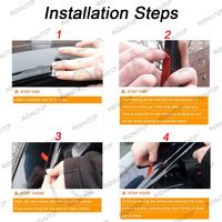Color ahumado lluvia puerta visera ventana visera deflectores protector de lluvia para 2023 2024 NEXT GEN FORD RANGER accesorios camión de doble cabina