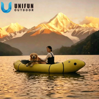 Kayak gonflable 2 places en TPU, prix usine 2026, packraft léger et durable, canoë compact pour la pêche en lac et rivière, bateau de voyage
