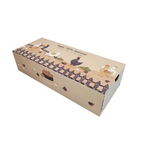 Conception personnalisée de cartons d'œufs en papier de stockage ondulé pour œufs de poule Boîte de papier d'emballage en carton écologique de haute qualité pour œufs