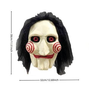 Tùy Chỉnh Đầy Đủ Đầu Mặt Nạ Cho Movie 'Saw' Bất Vui <span class=keywords><strong>Latex</strong></span> Cho Halloween Đảng Cosplay Mô Phỏng Phim Nhân Vật - Product Image 3