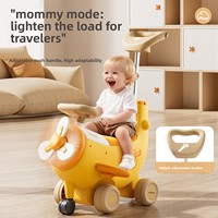 Voiture à bascule en plastique pour enfants avec musique et lumières - Rotation à 360 degrés - Quatre roues antidérapantes - Véhicule à glissière certifié CE EN71 CPC