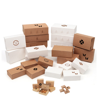 Boîtes biodégradables pour poulet, 10 pièces, emballage à emporter, expédition rapide, tenues jetables en papier kraft marron