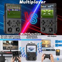 WiFi 5G Genggam untuk Konsol Video Game RG353VS Layar IPS 3.5 Inci 5000+ Game Retro Pemutar Game Linux Android 16GB+64GB