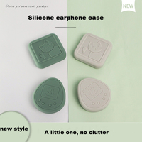 Nuevos Productos al por Mayor, Estuche Protector de Silicona Inalámbrico de Alta Calidad para Auriculares, Organizador de Cables