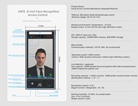 Puerta DE LA ESCUELA Tiempo inteligente Asistencia Control DE ACCESO Cámara Sistema de reconocimiento facial Terminal
