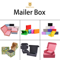 Caja de Envío de Cartón Corrugado Ecológica de Alta Gama Negra para Comercio Electrónico, Ropa, Regalos, Almacenamiento, con Logotipo Personalizado