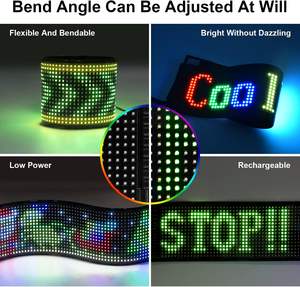 Rotolamento luminoso pubblicità segno LED, flessibile USB 5V LED segno auto Bluetooth controllo APP pattern di testo personalizzato display a LED - Product Image 5