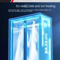 Vitrine Réfrigérée Murale Triple Porte pour Bières et Vins, Économe en Énergie, avec Éclairage LED, Refroidissement par Air et Anti-Buée, Personnalisable