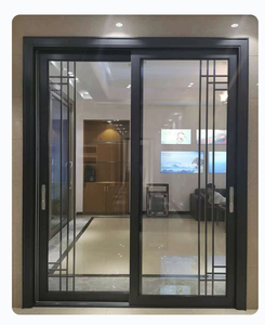 Fenêtres et portes coulissantes antivol en aluminium, double vitrage pliant, ISO9001, pour immeuble de bureaux - Product Image 4