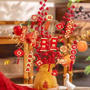 Çin yeni yıl süslemeleri 2026 ejderha 1 takım/paket ay yeni yıl süslemeleri kırmızı zarf çin düğüm askı süsleri - Product Image 6