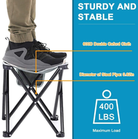Woqi — chaise pliante portable, tabouret de pêche en acier inoxydable pour voyage plage camping