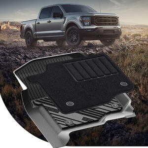 Tapis <span class=keywords><strong>de</strong></span> sol <span class=keywords><strong>de</strong></span> <span class=keywords><strong>voiture</strong></span> 3 pièces en TPE, écologiques, modernes, <span class=keywords><strong>de</strong></span> luxe, inodores, épaisseur 18 mm, avec coussinet anti-fatigue pour le talon, pour les longs trajets - Product Image 2