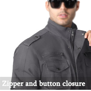Chaqueta de Invierno para Hombre Hecha en Pakistán, con Cuello Alto, Diseño de Letras, 100% Algodón, Impermeable y Ecológica, con Mangas Largas - Product Image 4