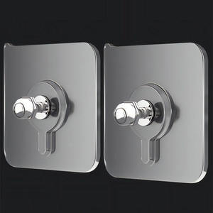 Factory Wholesale Self Adhesive Wall <strong>Hooks</strong> Hangers Waterproof Durable Transparent <strong>Kitchen</strong> Bathroom Screw Hanger <strong>Hooks</strong> - Product Image 1