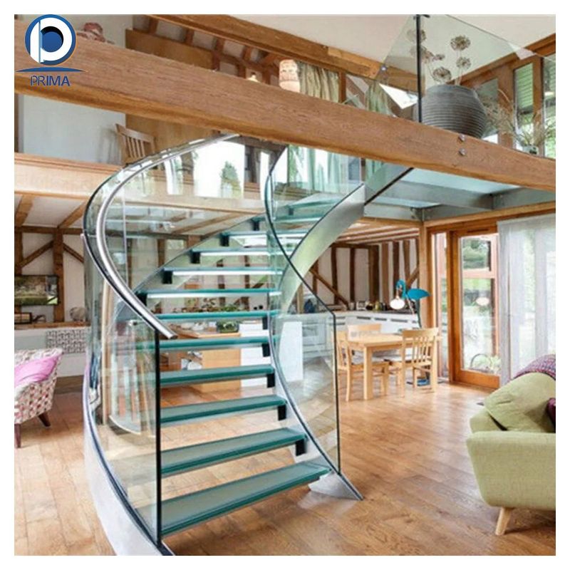 Curved Staircase Professional Supplier Iron Stairs