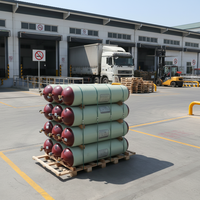 Bouteille de GNC d'occasion 200 bars en acier sans soudure 80L testée pour la sécurité des bus au gaz naturel (GNV) – Vente en gros au Pakistan