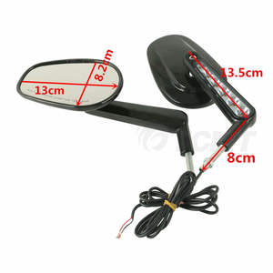 Specchietti Retrovisori Muscolari TCMT XF110859-B con Indicatori di Direzione LED per Harley <span class=keywords><strong>Davidson</strong></span> VROD <span class=keywords><strong>V</strong></span>-<span class=keywords><strong>Rod</strong></span> VRSCF - Product Image 2
