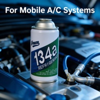 Gas Refrigeran R134a 340g Berat Bersih 99,9% Kemurnian Tinggi Refrigeran AC Mobil Grosir Pabrik OEM Tersedia
